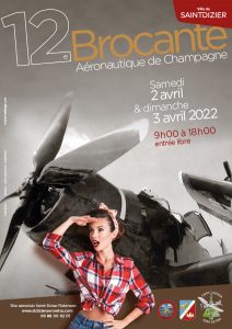 Affiche Brocante aeronautique de Champagne 2022
