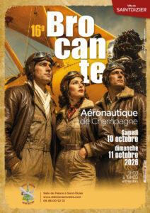 Affiche brocante aéronautique de Champagne 2026